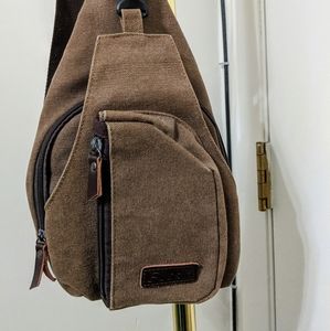 Flish Swing Strap Crossbody Canvas Bag 12x7x2.5